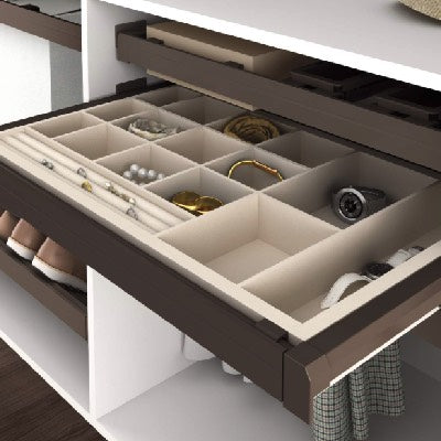 Wardrobe Pull Out Drawer Organiser Moka