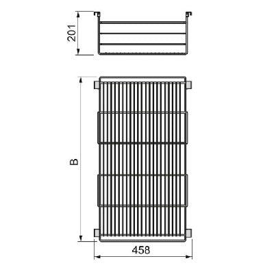 Wardrobe Pull Out Basket Drawer Moka