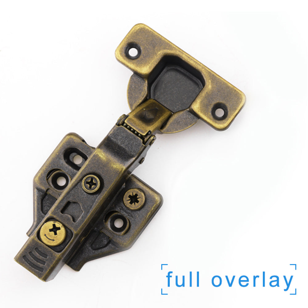 Cabinet Hinge Soft Close 100° ANTIQUE BRASS Full Overlay