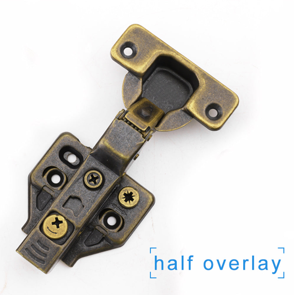 Cabinet Hinge Soft Close 100° ANTIQUE BRASS Half Overlay