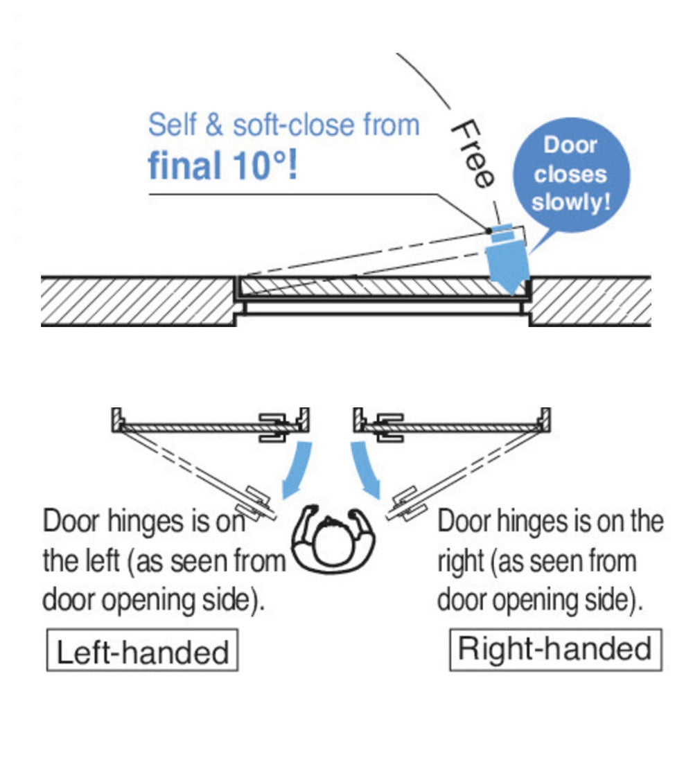 Concealed Door Damper Soft-Closing LDD-V Sugatsune