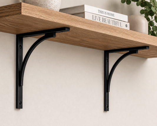 Alexander and Wilks Eden Solid Shelf Bracket Dark Bronze