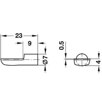 hafele-shelf-support-plugin-spooned-shape-282.01.701