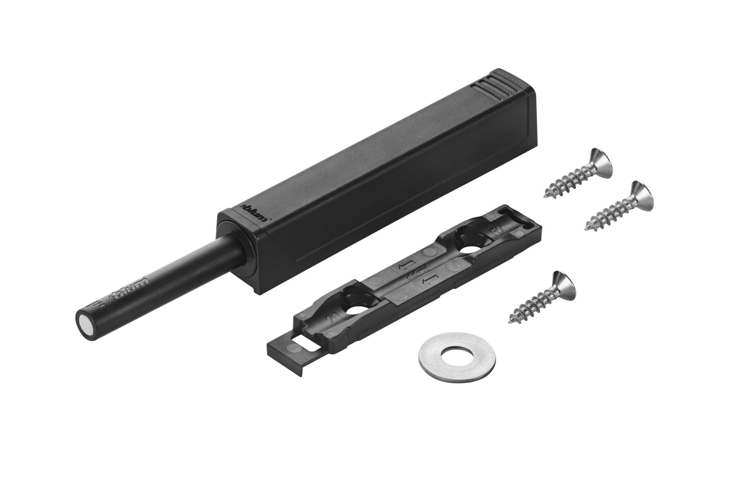 Blum 956A1004 Tip-On Push to Open Magnetic Long Black & Adaptor
