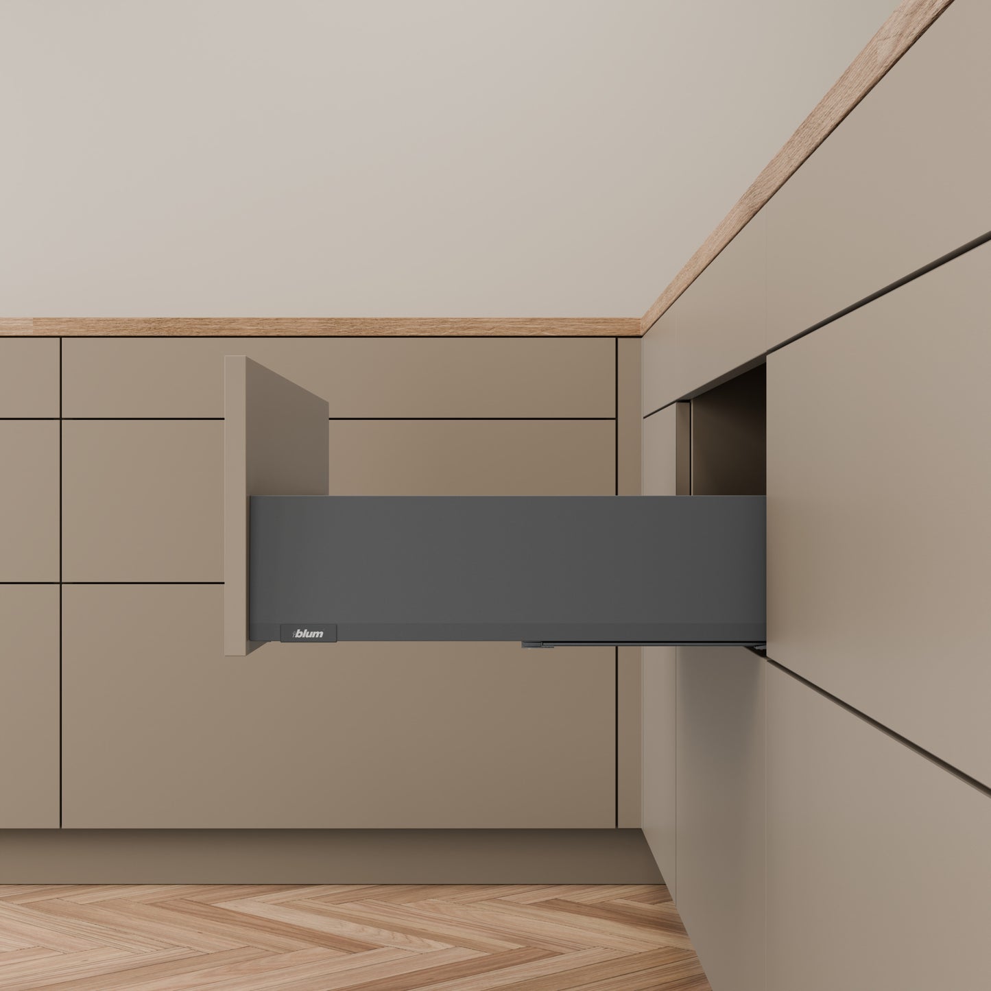 Blum MERIVOBOX Drawer Set K Height Orion Grey