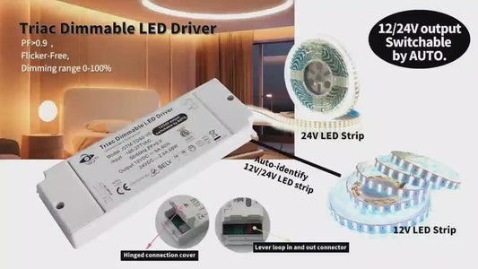 Dimmable LED Triac Drivers 24V Constant Voltage IP20