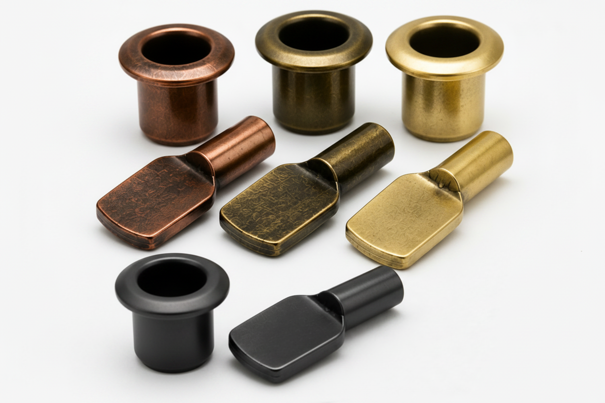 7mm Shelf Support Pins Spoon Shaped Black