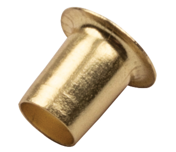 6.5mm Socket Plug-In For Loop Shelf Support Brass Plated