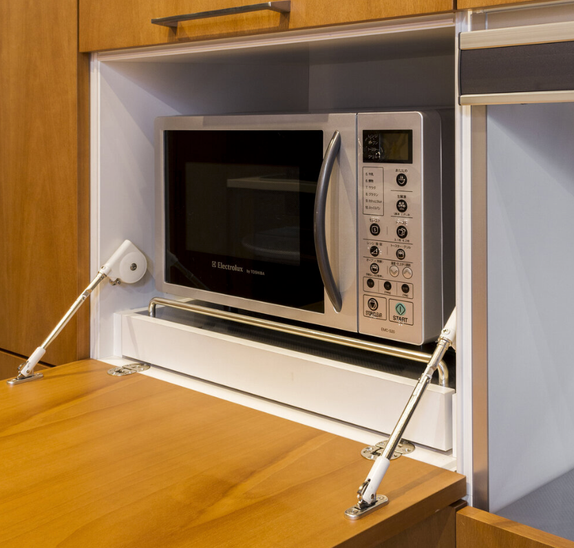 Soft Down Stay for Drop Down Cabinet Doors LONG Without Catch