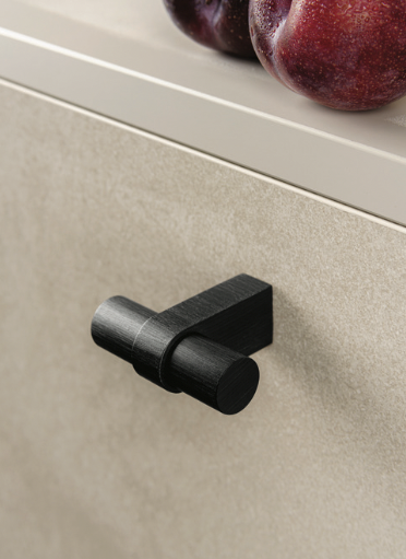 Cabinet T-Knob Cupboard Door Knob Black Torre