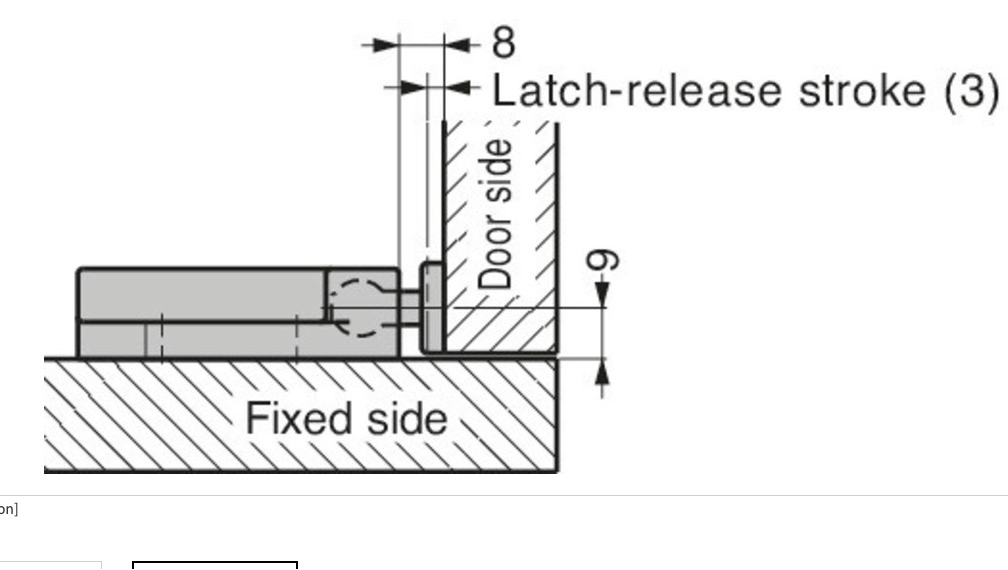 NON-Magnetic Touch Latch MC-37F Sugatsune